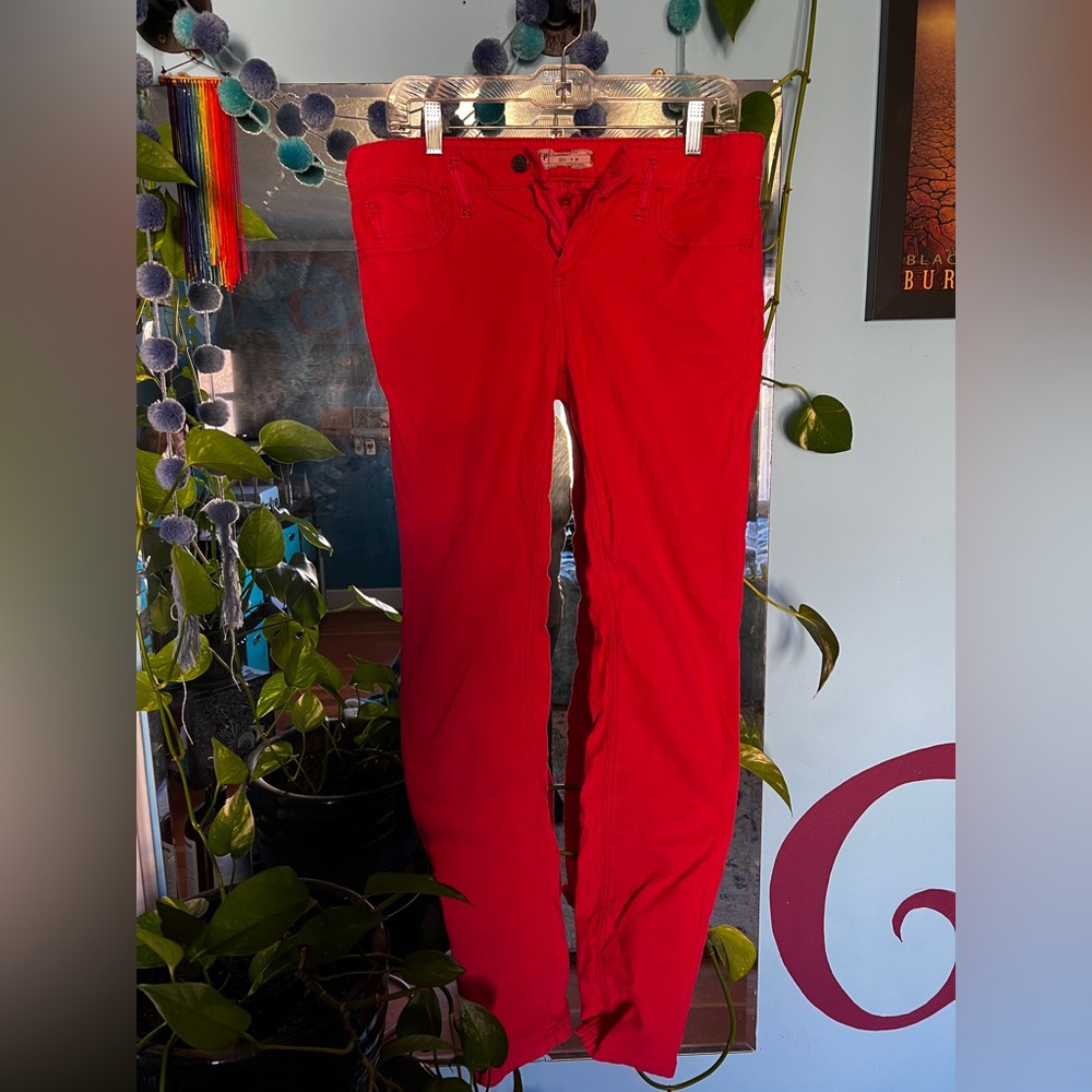 Hot pink free people corduroy pants size 29
